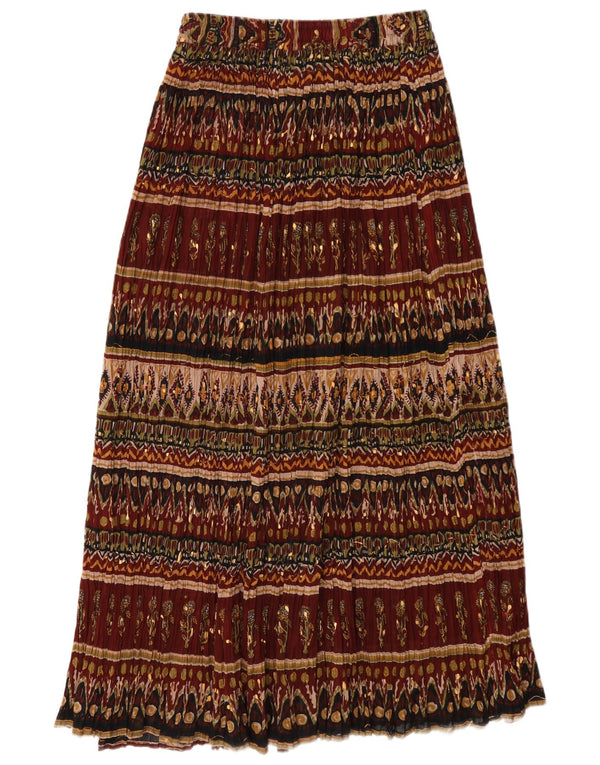 Broadway Damen Maxirock Medium W28 Burgundy Floral