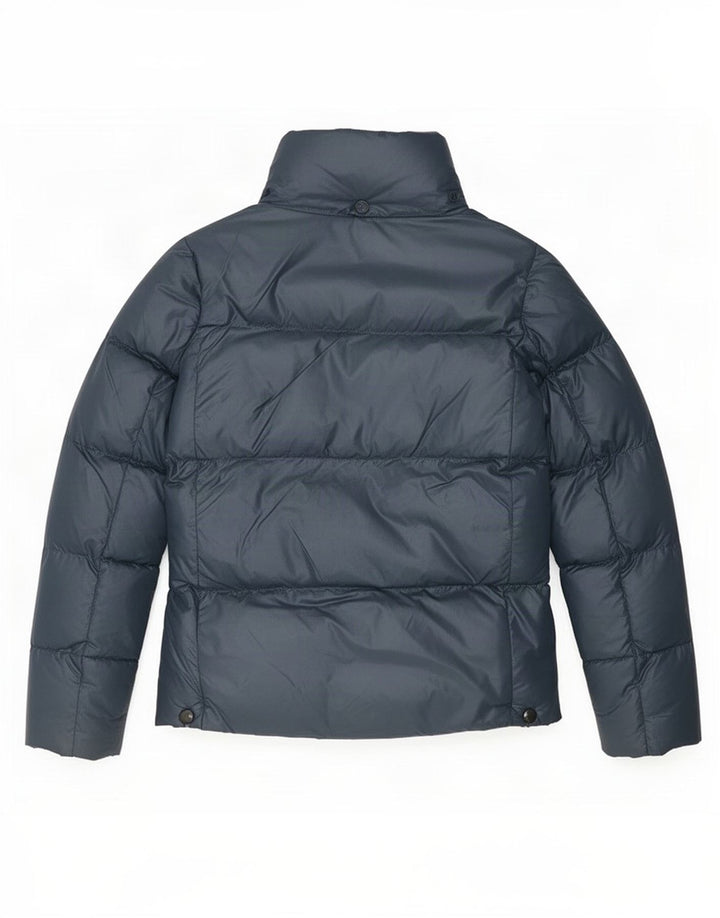 Blauer Damen Wattierte Jacke UK 10 Small Marineblau