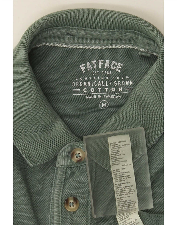 Fat Face Herren-Poloshirt aus mittelgrüner Baumwolle