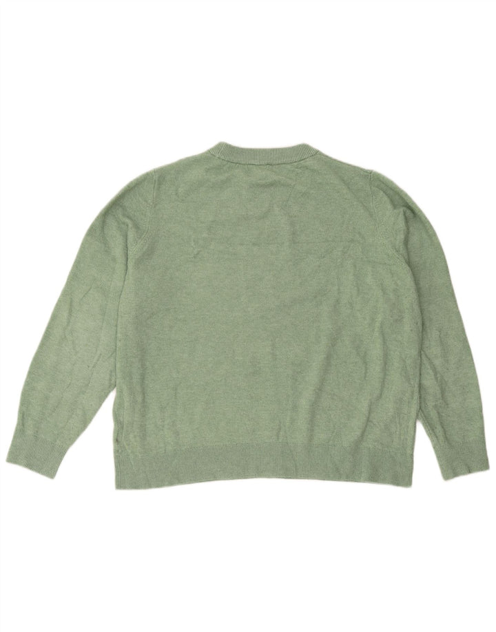 Marks & Spencer Damen-Pullover, übergroß, Rundhalsausschnitt, Gr. 40, Gr. Grün