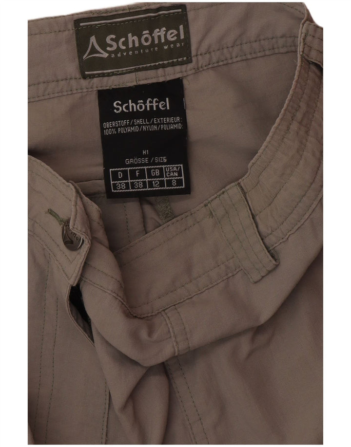 SCHOFFEL Damen Tapered Casual Hose UK 12 Medium W28 L32 Grau