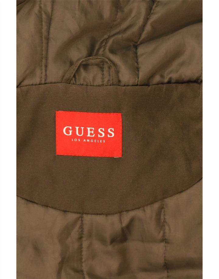 Guess Damen-Parka mit Kapuze, übergroß, UK 6, XS, Khaki, Polyester