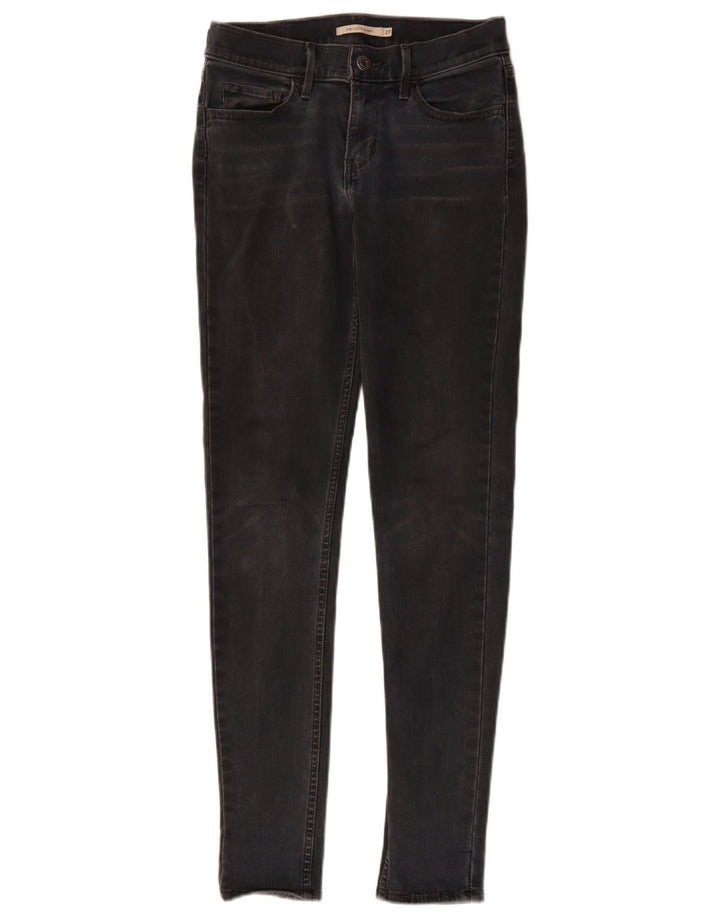Levi's Damen 710 Super Skinny Jeans W27 L30 Grau