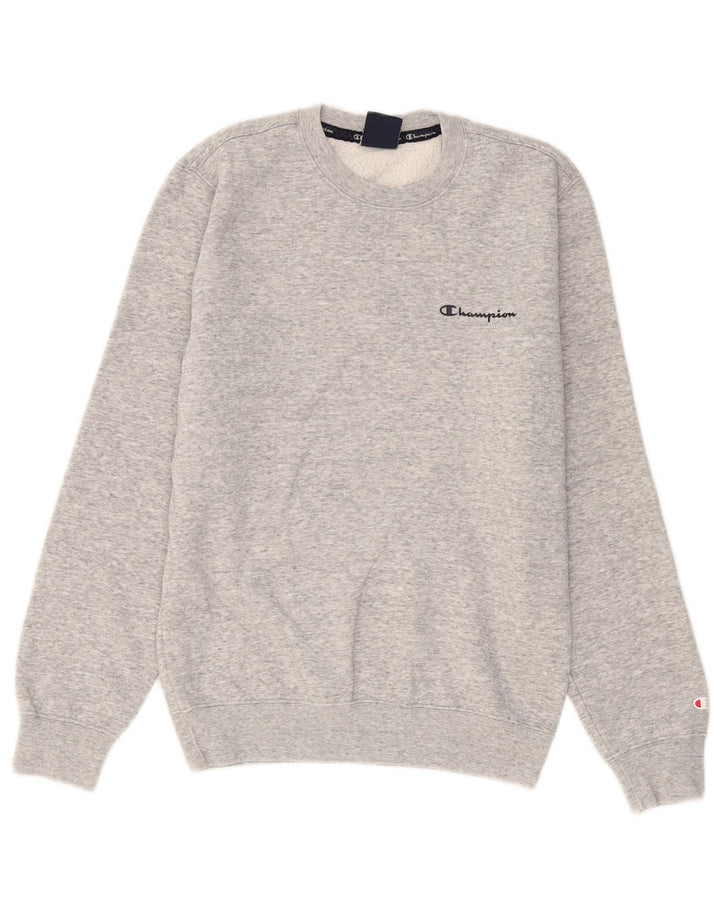 CHAMPION Herren-Sweatshirt-Pullover XS, grau gefleckte Baumwolle