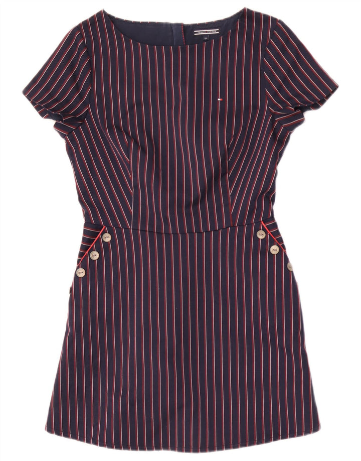 Tommy Hilfiger Basic-Kleid für Mädchen, 14–15 Jahre, Marineblau gestreift