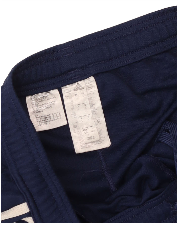 Adidas Herren-Trainingshose, groß, marineblau, Polyester