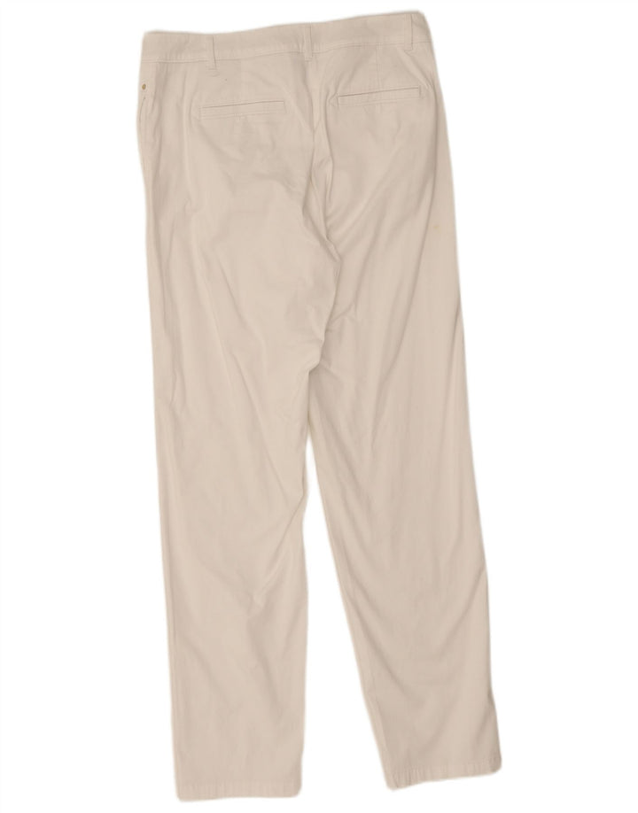 Marks & Spencer Damen gerade Chinohose UK 12 Medium W32 L30 Weiß