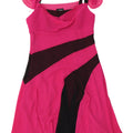 Gattinoni Damen A-Linien-Kleid IT 48 XL Pink Colourblock Polyester