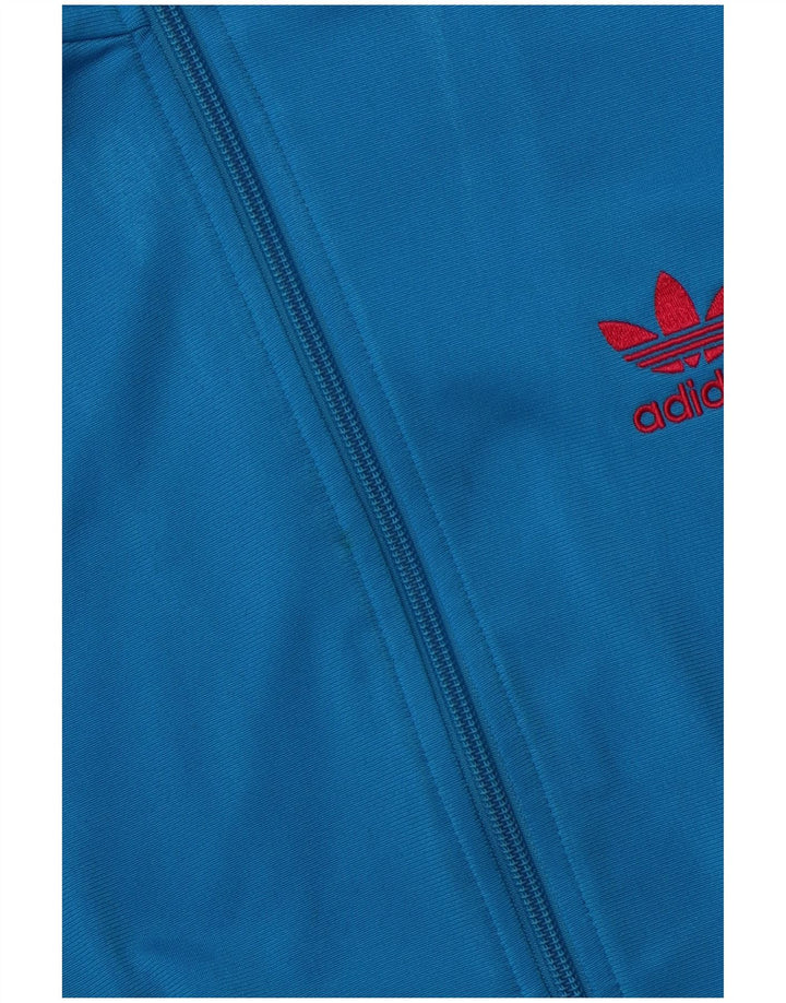 Adidas Damen Graphic Trainingsanzug Top Jacke EU 36 Small Blau Polyester