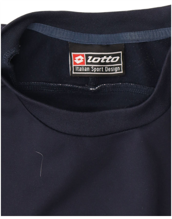 LOTTO Herren-Sweatshirt mit Grafik, mittelgroß, Marineblau