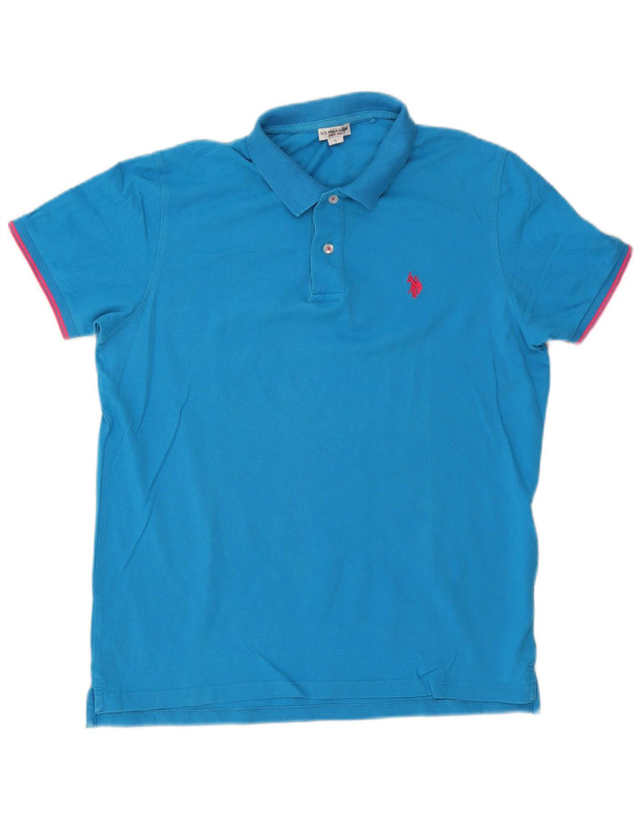 US POLO ASSN. Herren-Poloshirt, groß, Blau