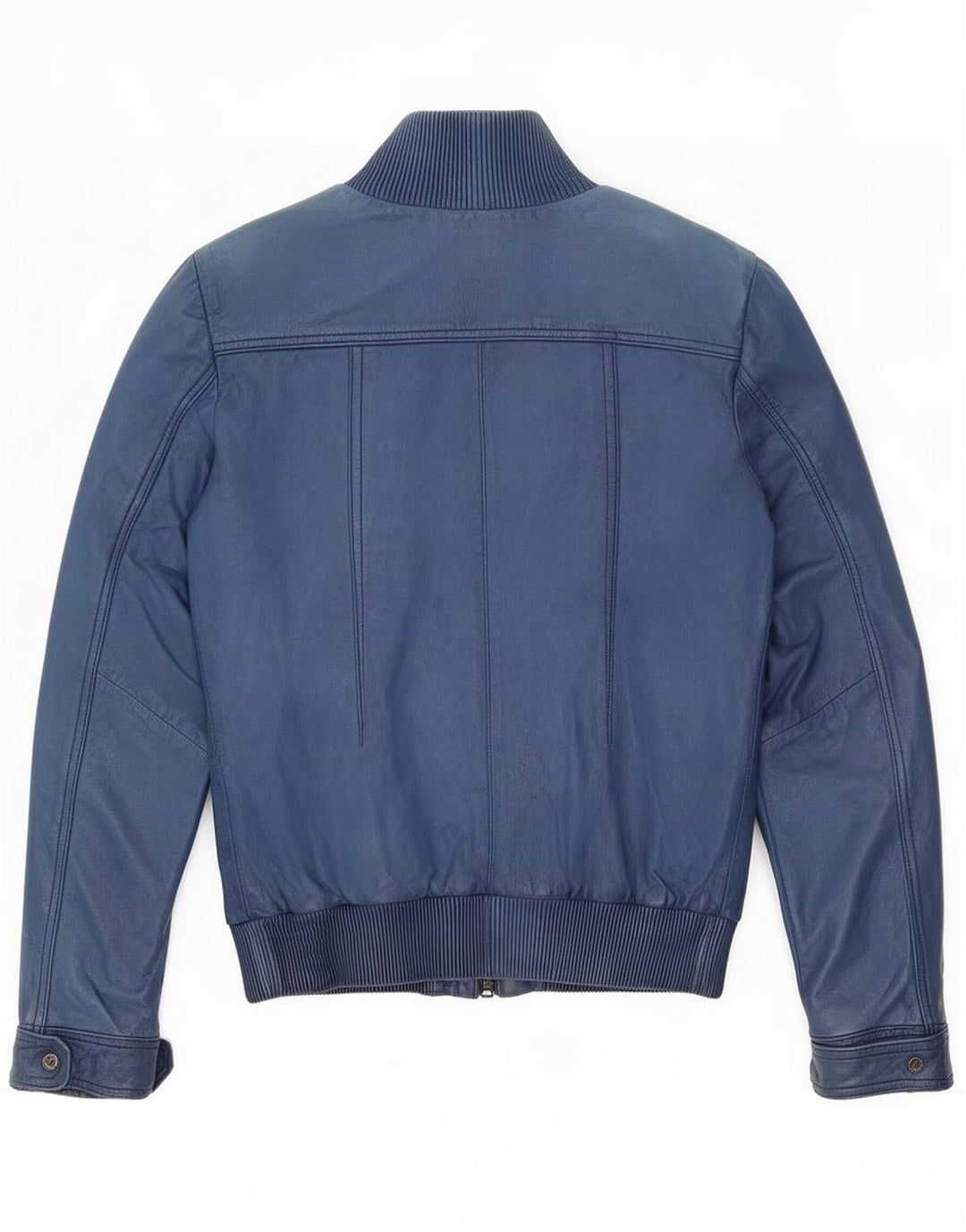Bomboogie Damen Lederjacke UK 12 Mittelblau