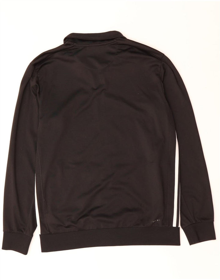 ADIDAS Herren Climalite Trainingsanzug Top Jacke Mittelschwarzes Polyester