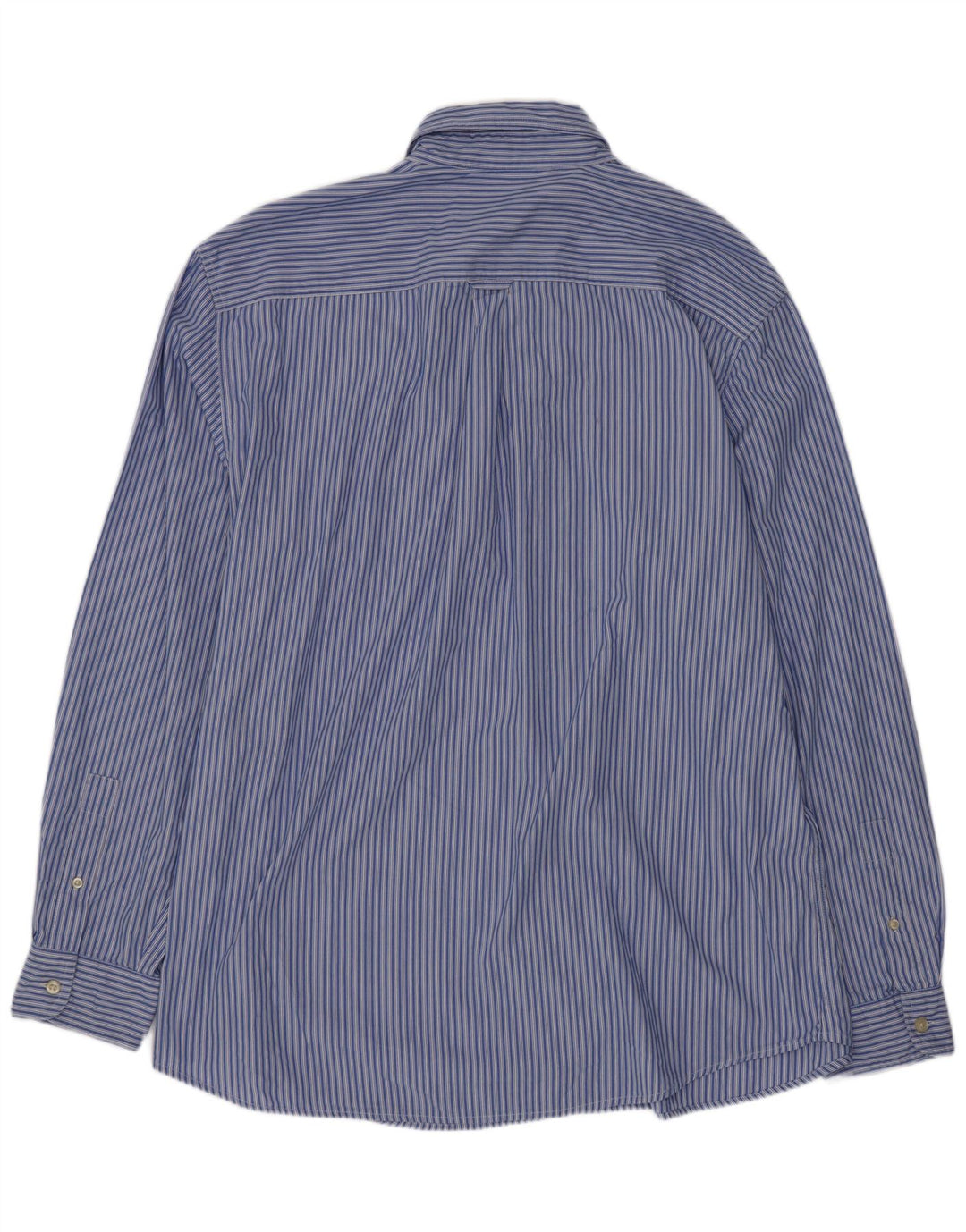 Chaps Herren-Hemd, pflegeleicht, XL, blau gestreift, Baumwolle