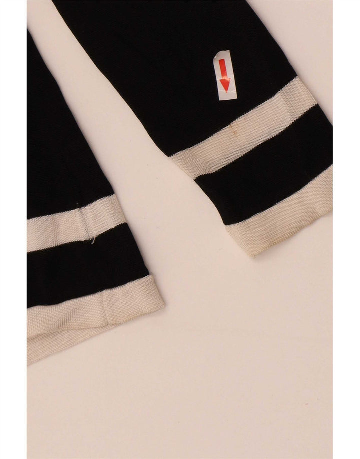Zara Damen-Cardigan-Pullover UK 12 Medium Black Colourblock Rayon