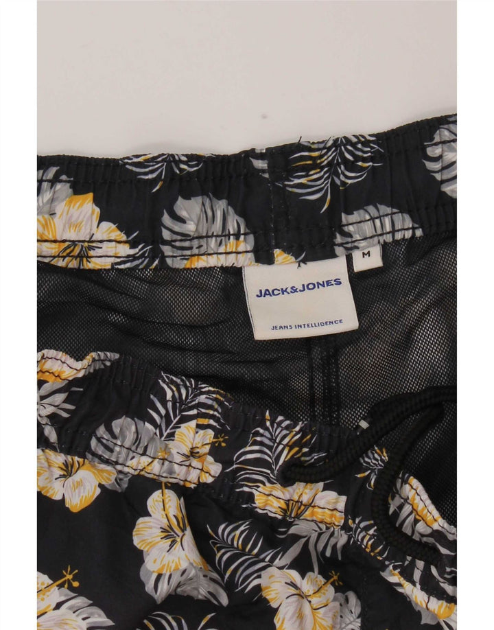 Jack & Jones Herren-Badeshorts aus Polyester, mittelgroß, Marineblau mit Blumenmuster