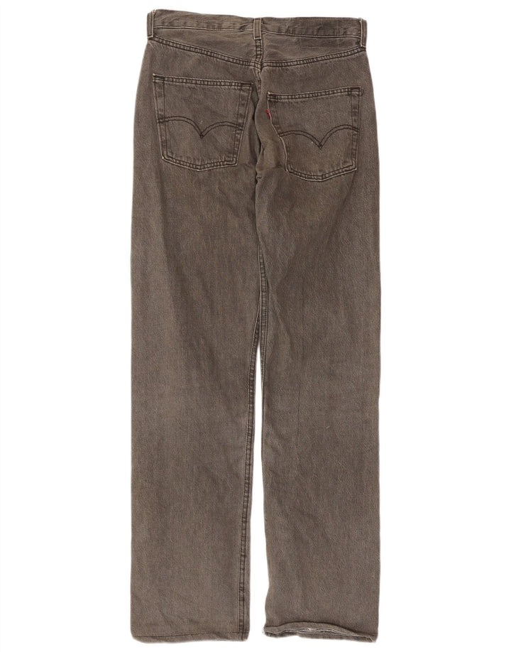 Levi's Herren Straight Jeans W30 L34 Graue Baumwolle