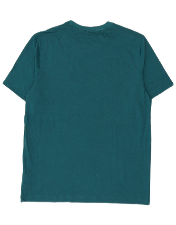 Nike Herren T-Shirt Top aus mittelgrüner Baumwolle