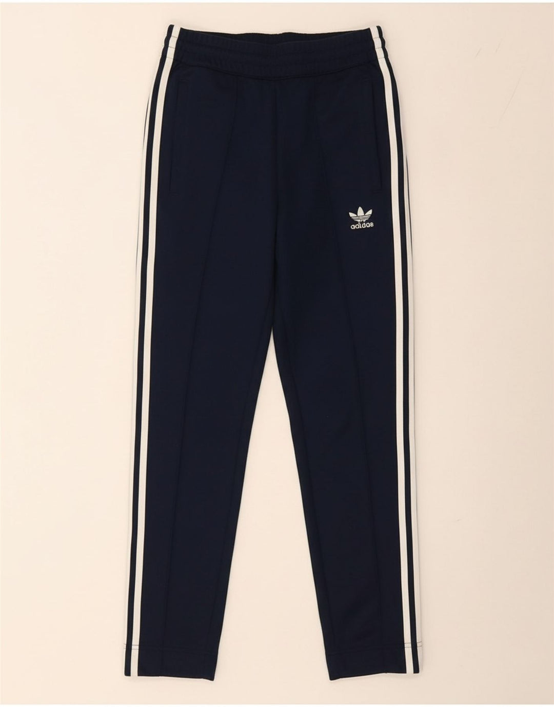 ADIDAS Womens Tracksuit Trousers UK 6 XS  Navy Blue Polyester