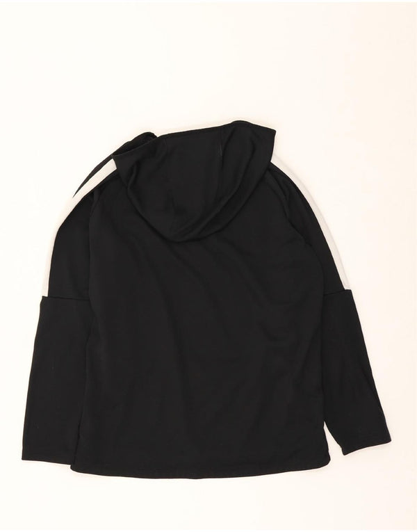 NIKE Herren Dri Fit Kapuzenpullover, groß, schwarzes Farbblock-Polyester