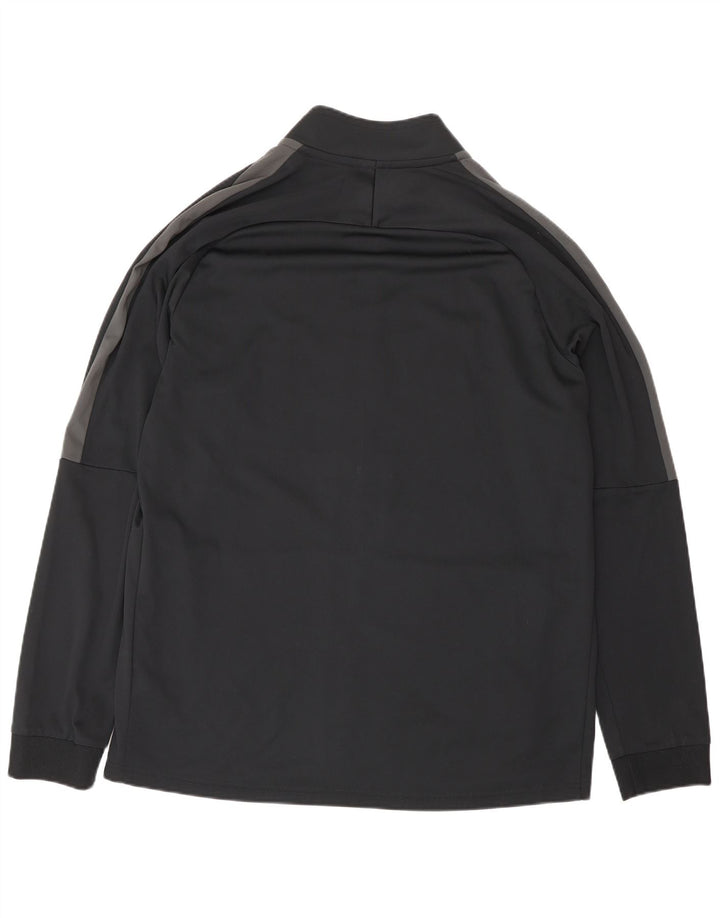 Nike Herren-Trainingsanzugoberteil mit Grafik, XL, schwarzes Farbblock-Polyester