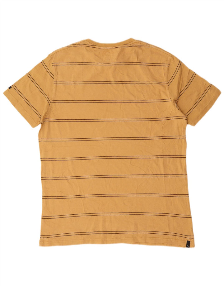 Rip Curl Herren-T-Shirt mit Standard-Passform, mittelgelb, gestreift, Baumwolle