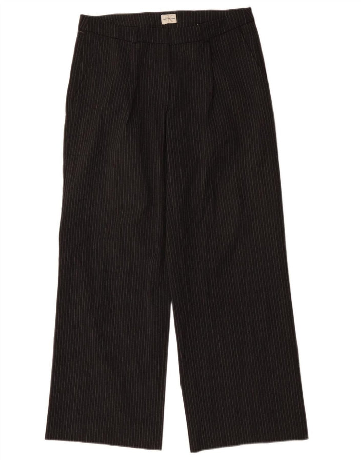 CALVIN KLEIN Gerade Chino-Hose für Damen, W30, L31, grau gestreift, Polyester