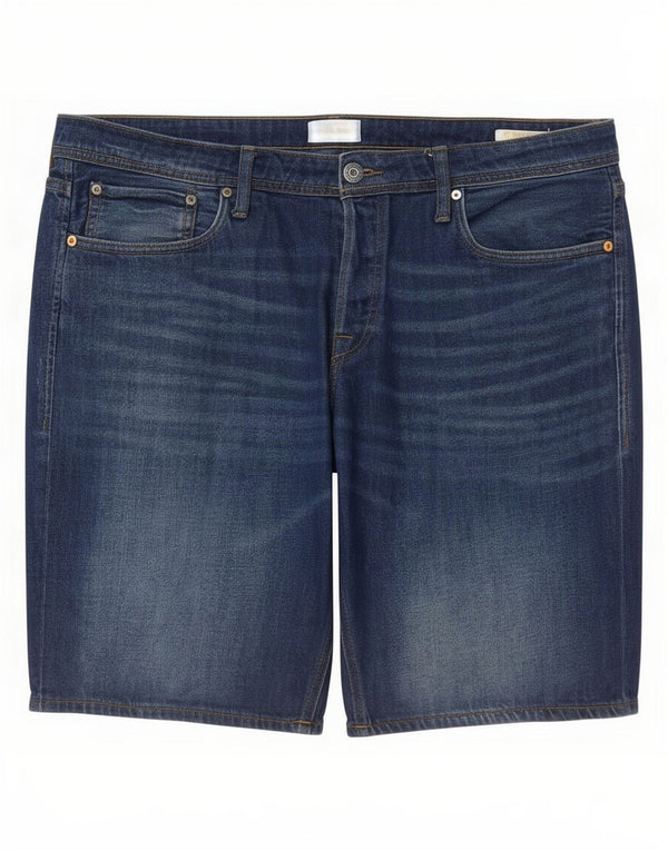 Jack & Jones Herren Jeansshorts 2XL W42 Blaue Baumwolle