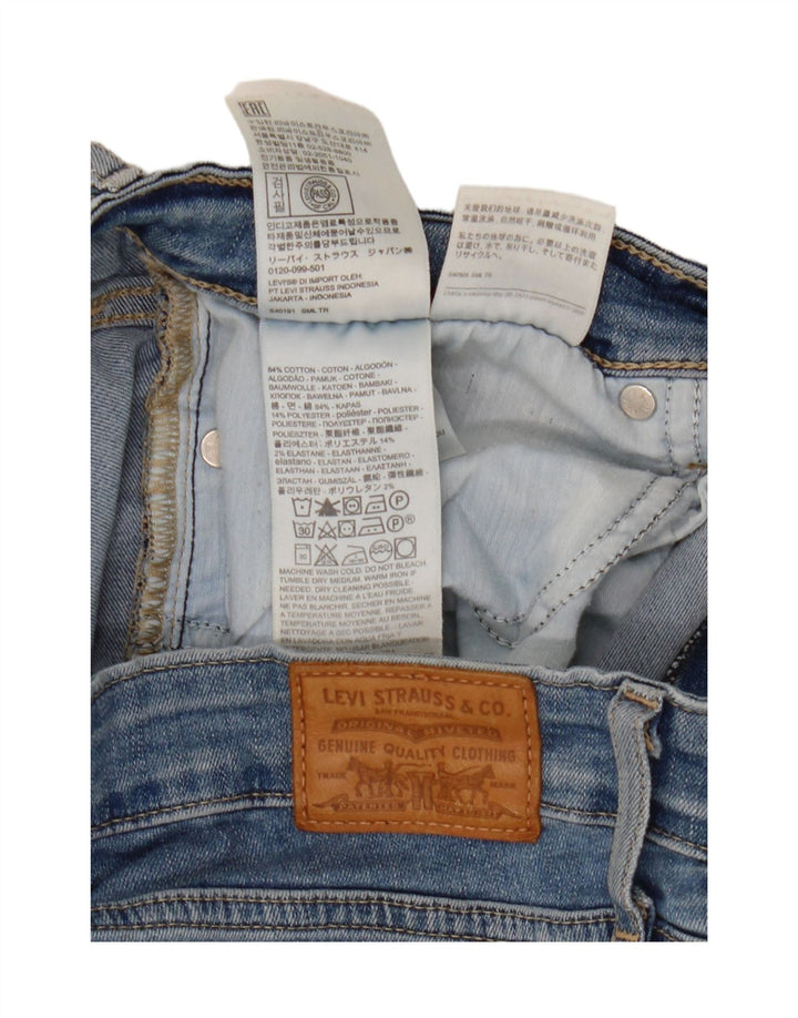 Levi's Damen 712 Crop Slim Jeans W31 L25 Blaue Baumwolle