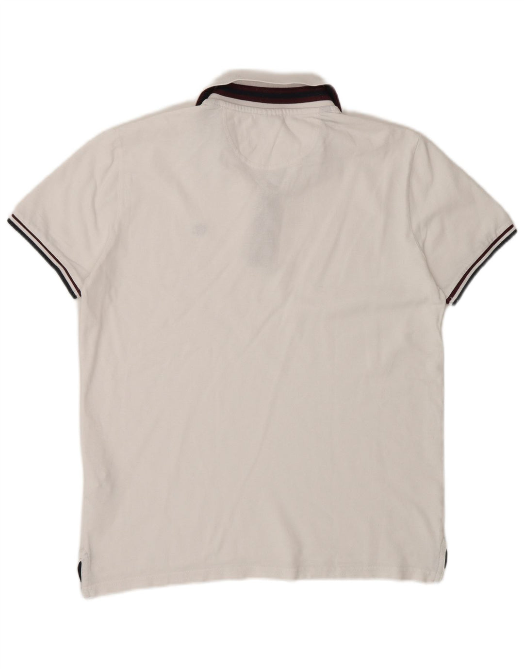Champion Herren-Kurzarm-Poloshirt, Größe S, weiße Baumwolle