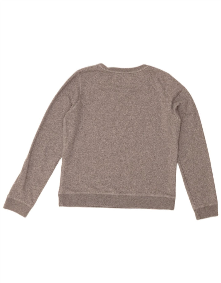 JACK WILLS Damen-Sweatshirt mit Grafik, UK 12, Mittelgrau meliert