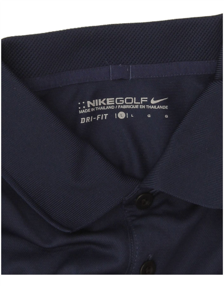 Nike Herren Dri Fit Poloshirt, groß, Marineblau, Polyester