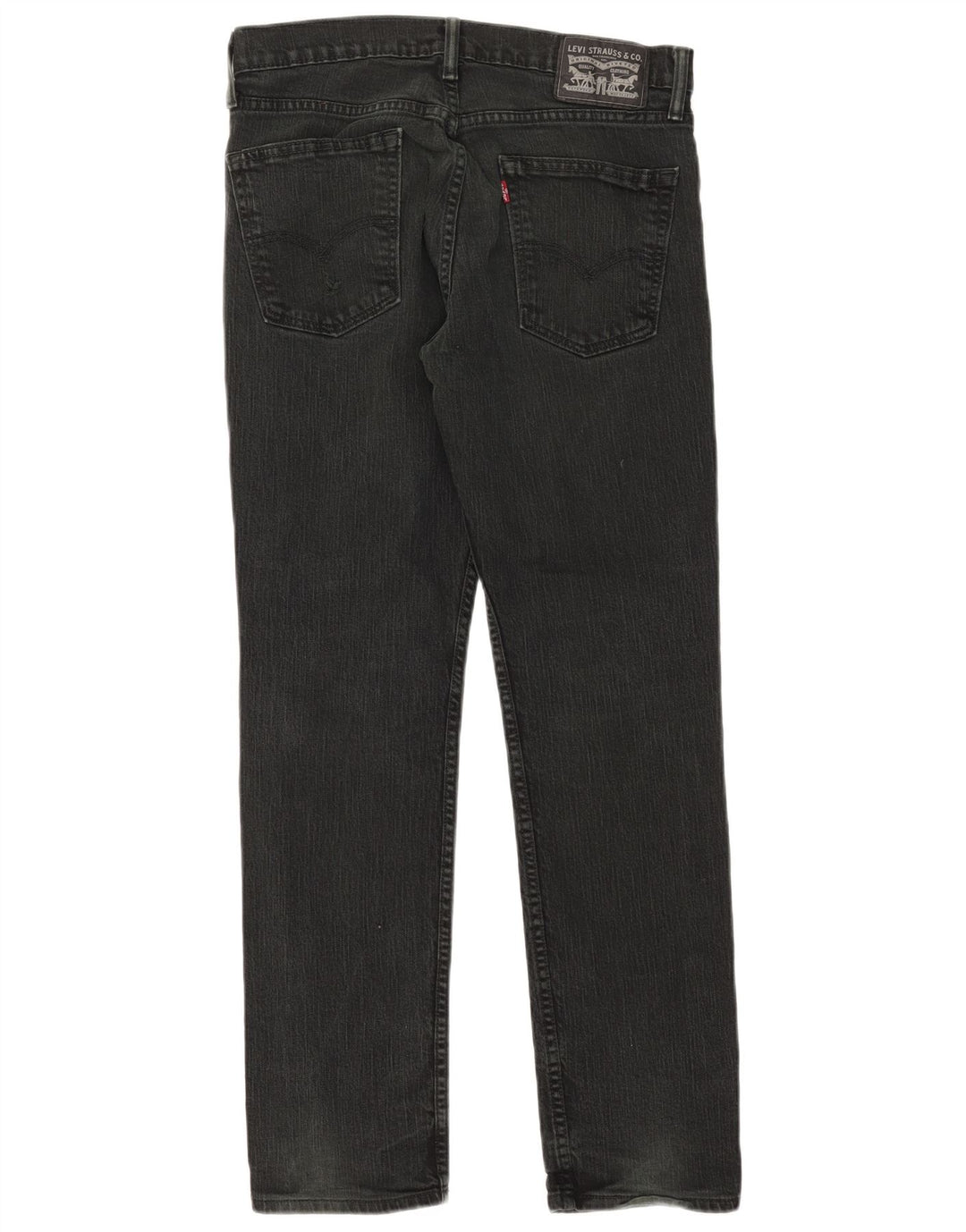 Levi's Damen Straight Jeans W32 L30 Schwarze Baumwolle