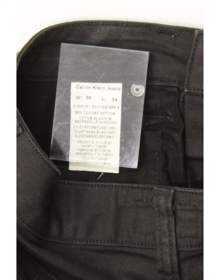 CALVIN KLEIN Mens Casual Shorts W30 Medium Black Cotton Vintage Calvin Klein and Second-Hand Calvin Klein from Messina Hembry 