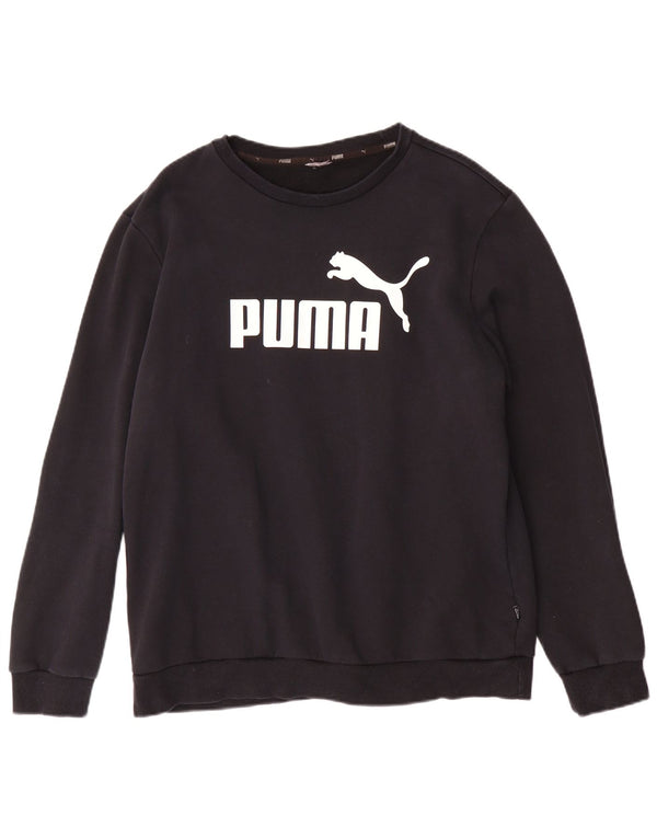 Puma Herren Grafik-Sweatshirt-Pullover, Größe L, Schwarz