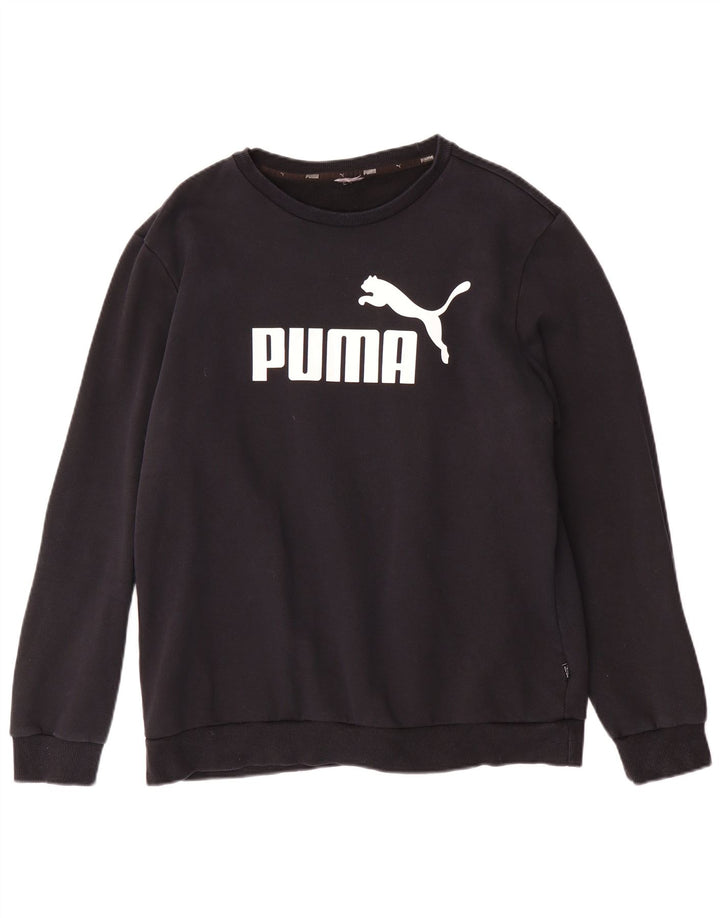 Puma Herren Grafik-Sweatshirt-Pullover, Größe L, Schwarz