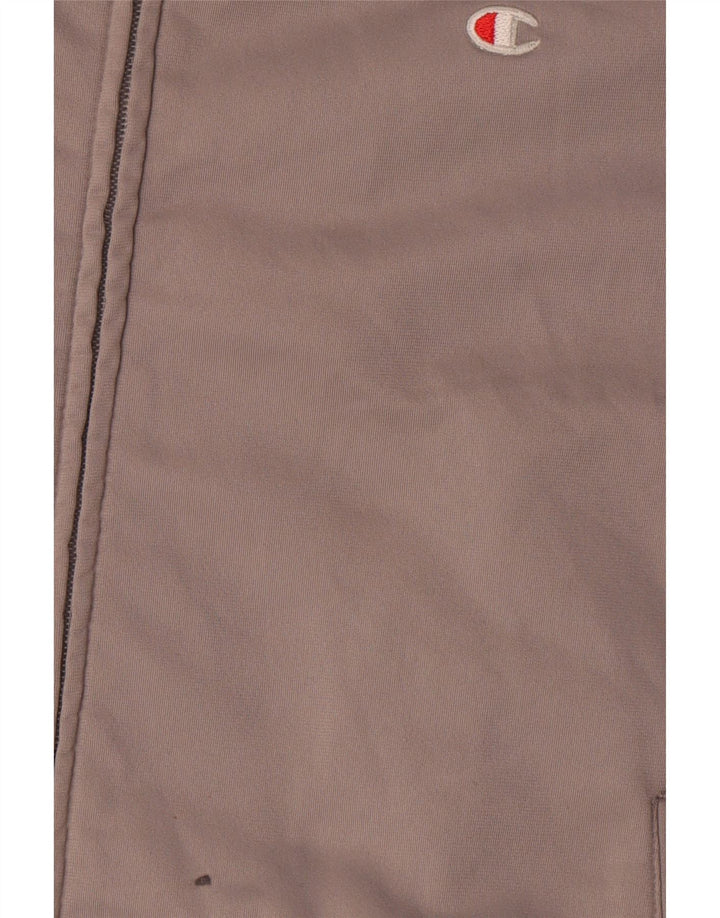 Champion Herren-Trainingsanzugoberteil, XL, graues Colourblock-Polyester