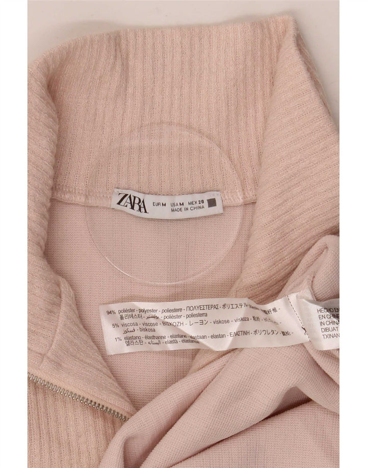 Zara Damen Etuikleid UK 14 Mittelrosa Polyester