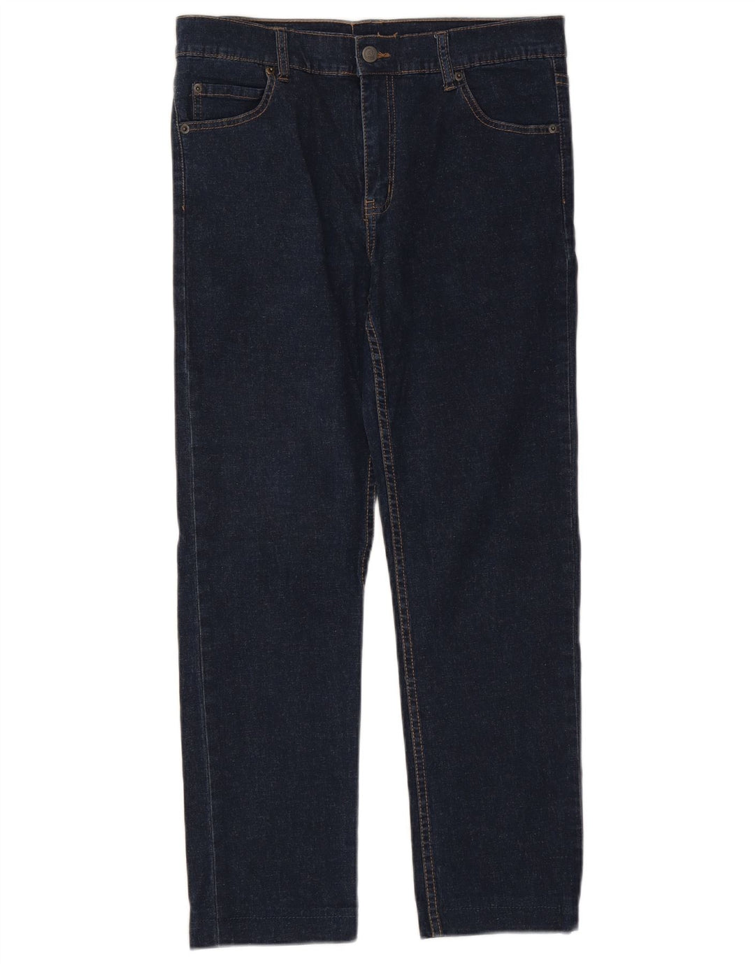 Cheap Monday Damen Straight Jeans W34 L26 Marineblaue Baumwolle