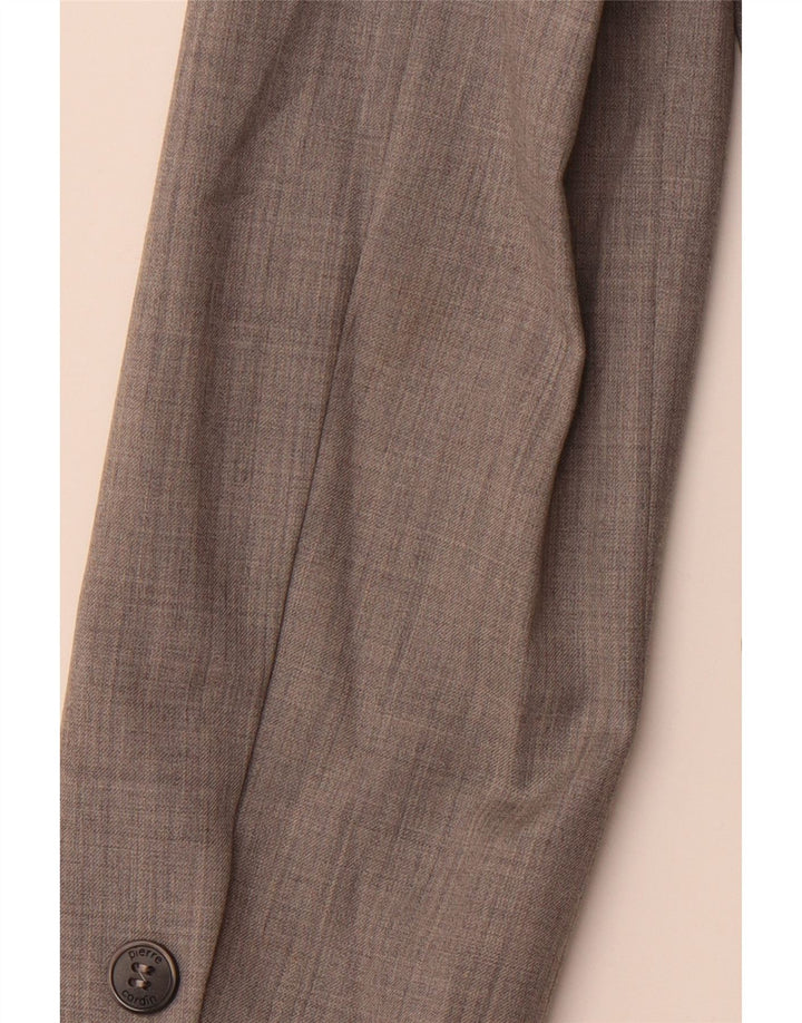 PIERRE CARDIN Damen 3-Knopf-Blazerjacke EU 42 Mittelgrauer Nadelstreifen