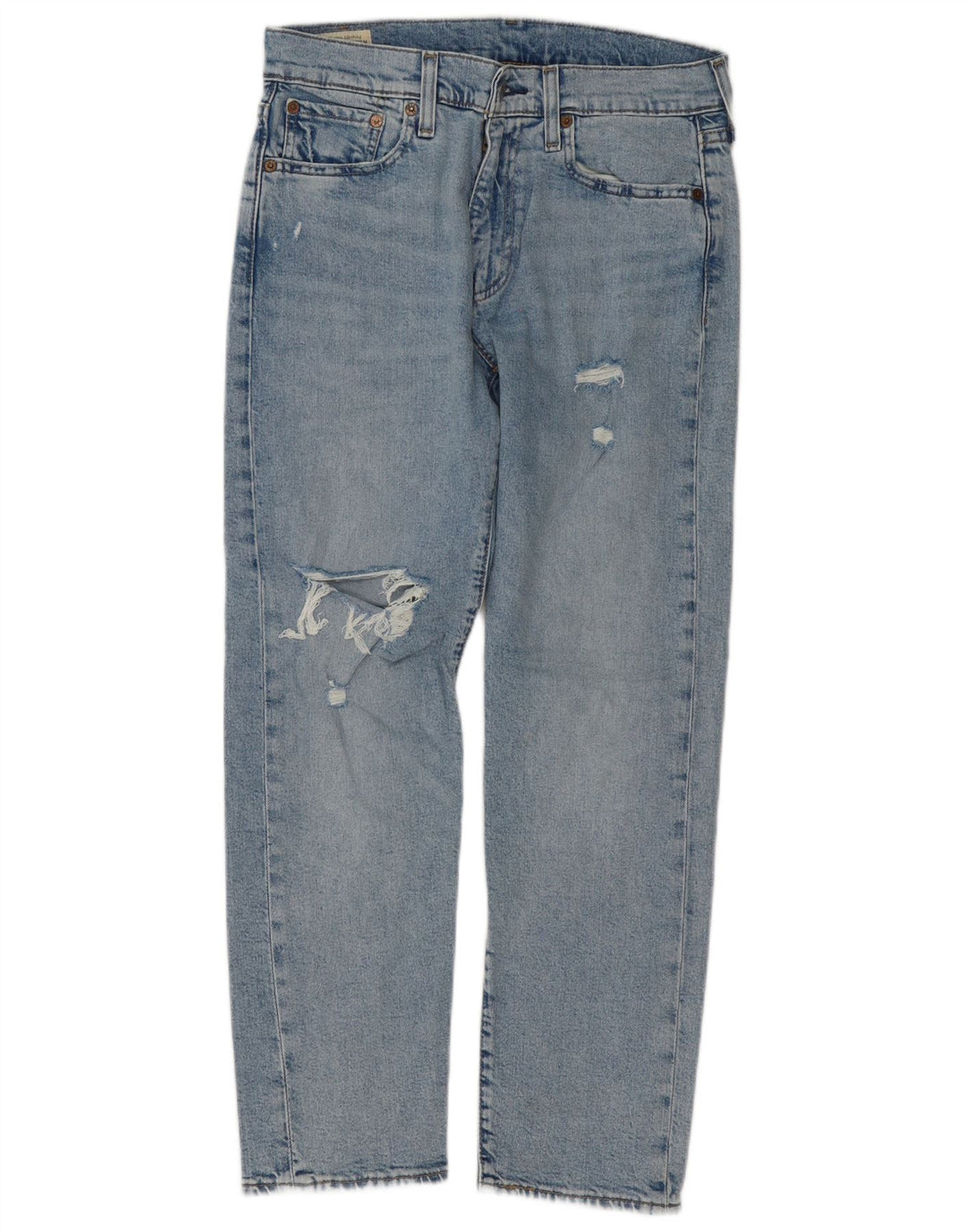 Levi's Herren 502 Distressed Tapered Jeans W30 L30 Blaue Baumwolle