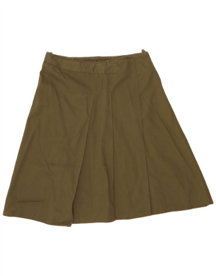 Benetton Damen A-Linienrock IT 44 Medium W32 Khaki