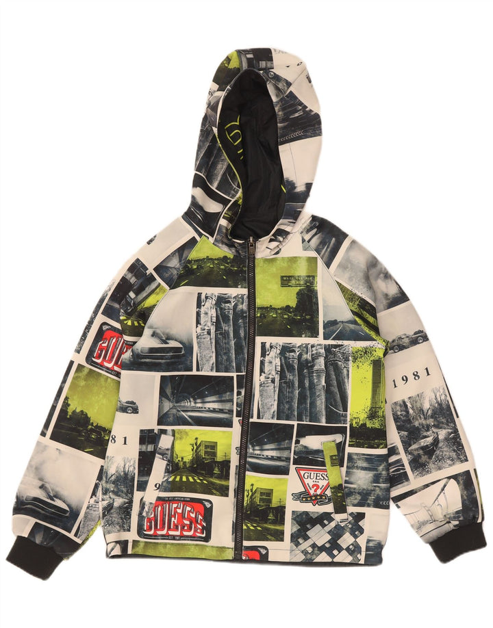 Guess Wendejacke mit Grafik für Jungen, 11–12 Jahre, mehrfarbig, geometrisch