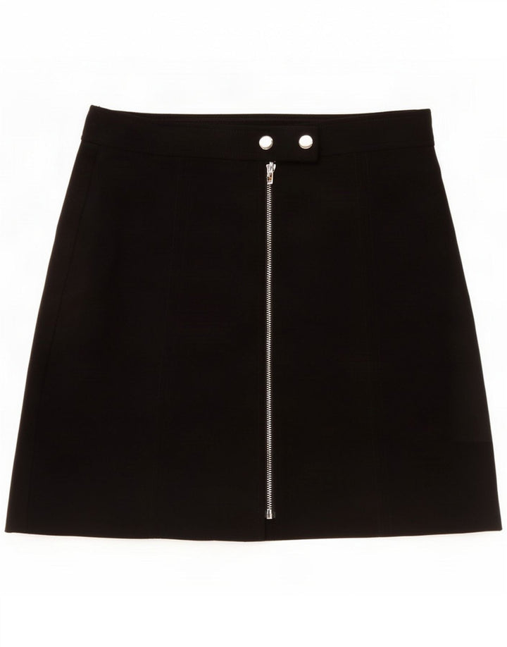 Warehouse Damen Minirock UK 12 Medium W29 Schwarz Polyester