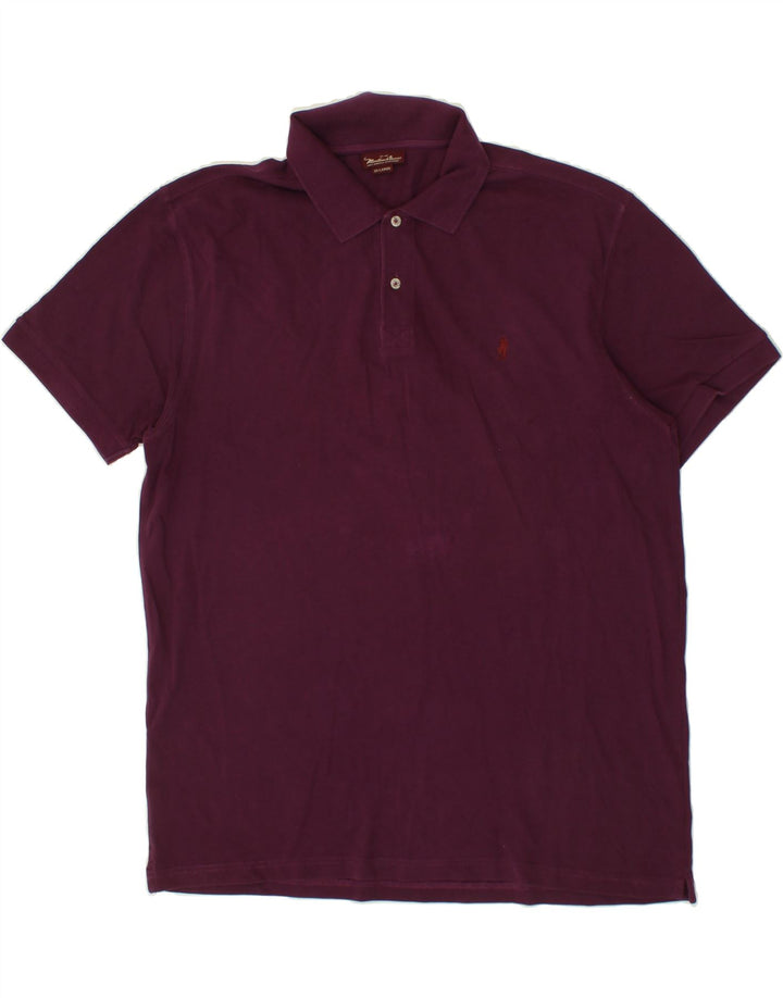 MARLBORO CLASSICS Herren Poloshirt 2XL Lila Baumwolle