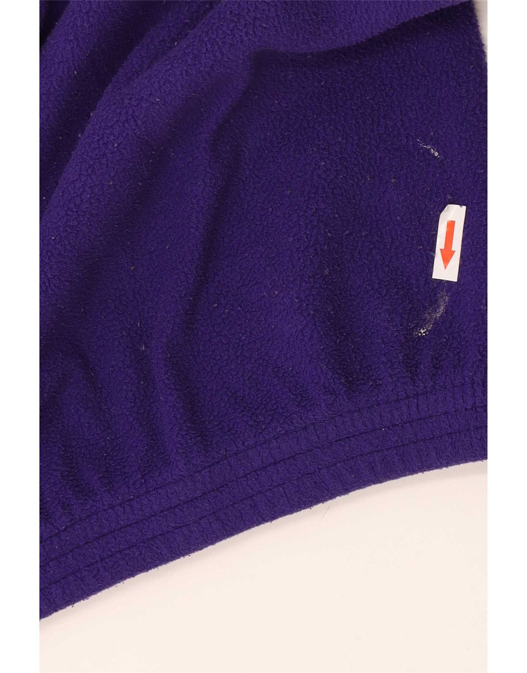 Brugi Herren-Fleecepullover mit Reißverschluss am Hals, mittelviolettes Farbblock-Polyester