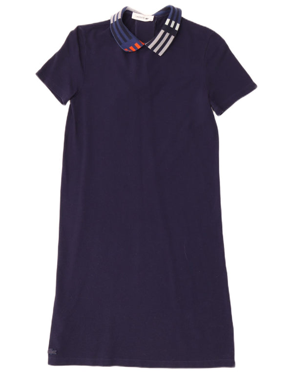 Lacoste Damen-Polokleid, Größe 36, klein, marineblau, gestreift, Baumwolle