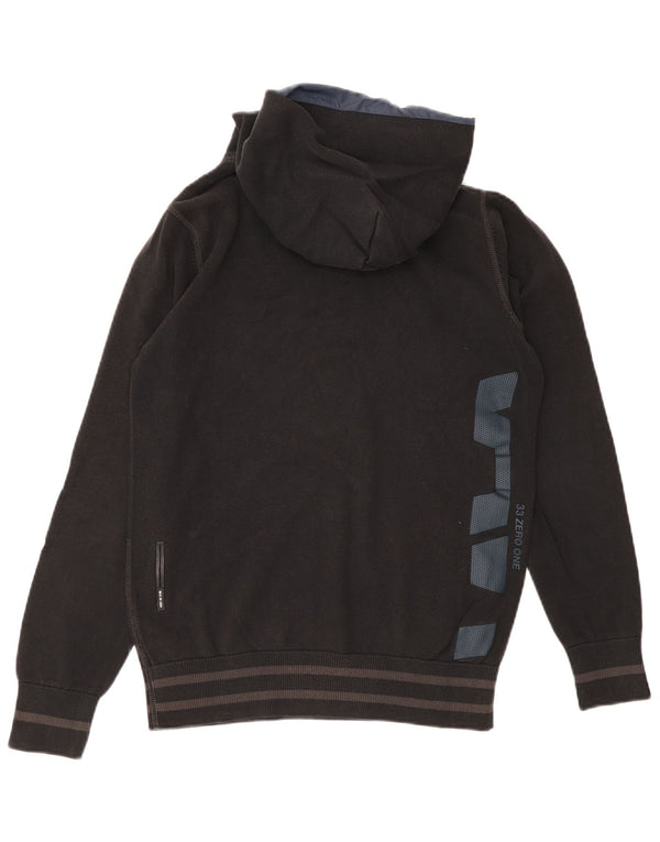 G-Star Herren-Kapuzenpullover mit Grafik, groß, schwarz gestreift, Baumwolle