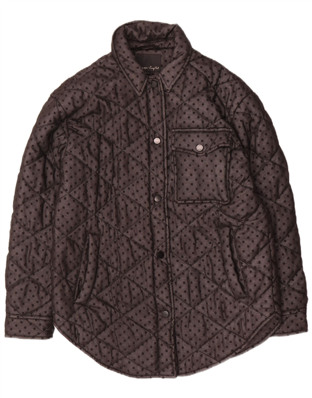 Übergroße Steppjacke für Damen von Phase Eight, Gr. 8, Größe S, Schwarz gefleckt