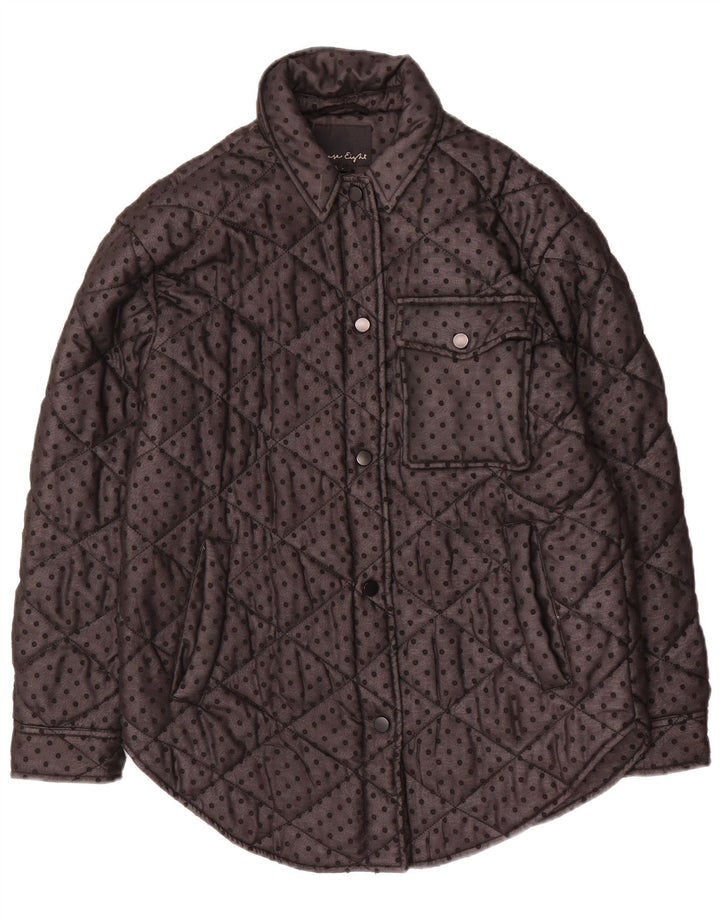 Übergroße Steppjacke für Damen von Phase Eight, Gr. 8, Größe S, Schwarz gefleckt